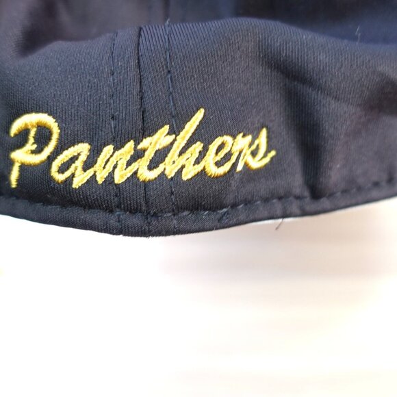 Panthers Cap Black AU Hat Baseball 7 3/8 Yellow Embroidered Logo The Game Pro - Picture 6 of 16